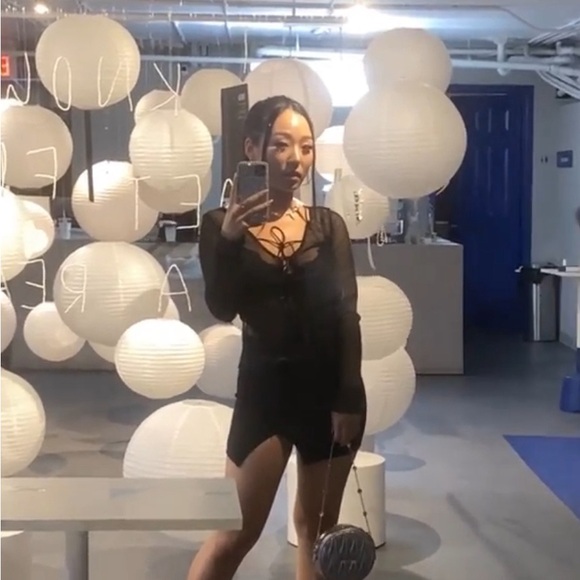 black mesh shirt - Picture 2 of 4